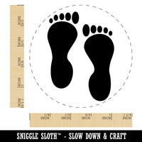 Foot Prints Solid Rubber Stamp for Stamping Crafting Planners