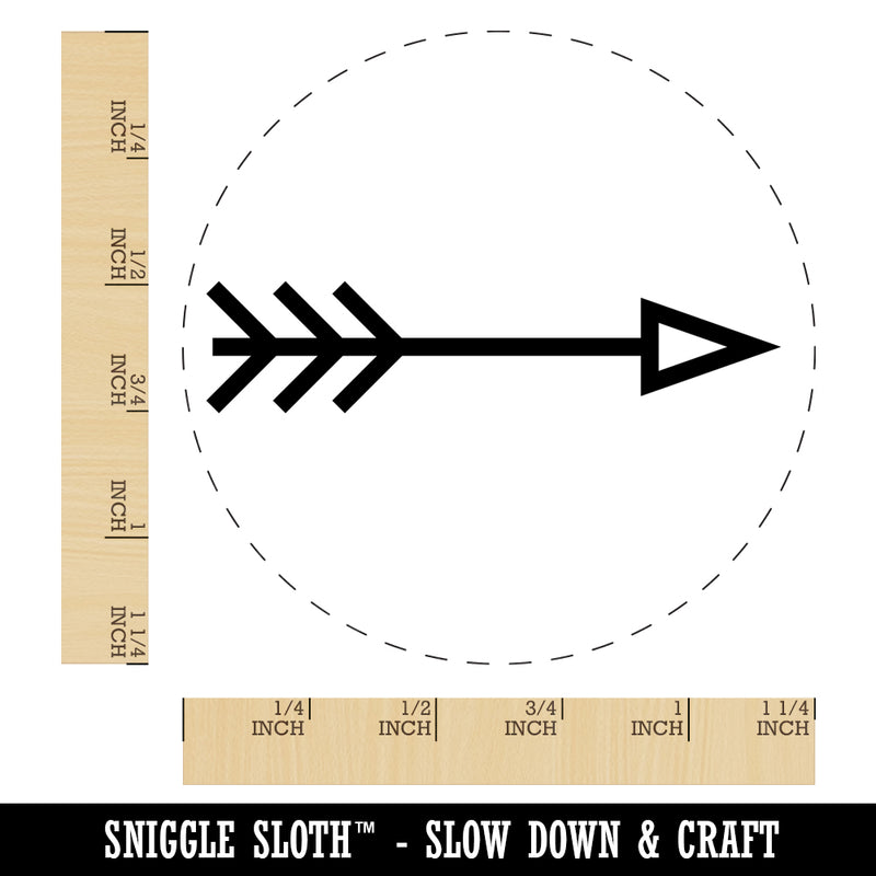 Fun Arrow Rubber Stamp for Stamping Crafting Planners