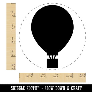 Hot Air Balloon Solid Rubber Stamp for Stamping Crafting Planners