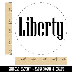 Liberty Fun Text Rubber Stamp for Stamping Crafting Planners