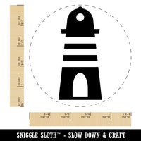 Lighthouse Striped Rubber Stamp for Stamping Crafting Planners