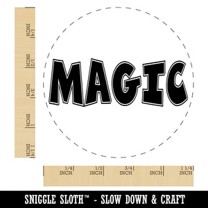 Magic Fun Text Rubber Stamp for Stamping Crafting Planners