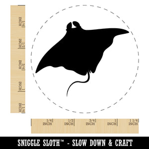 Manta Ray Solid Rubber Stamp for Stamping Crafting Planners