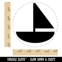 Sail Boat Solid Rubber Stamp for Stamping Crafting Planners