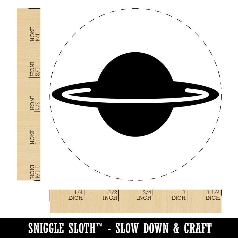 Saturn Planet Symbol Rubber Stamp for Stamping Crafting Planners