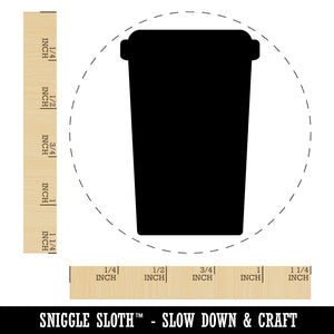 Travel Coffee Cup Mug Solid Rubber Stamp for Stamping Crafting Planners