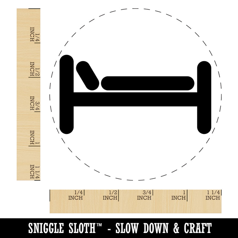 Bed Sleeping Rubber Stamp for Stamping Crafting Planners
