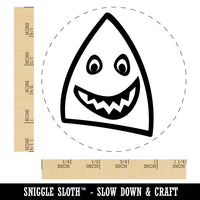 Cheerful Shark Face Rubber Stamp for Stamping Crafting Planners