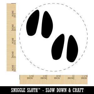 Deer Tracks Footprints Rubber Stamp for Stamping Crafting Planners
