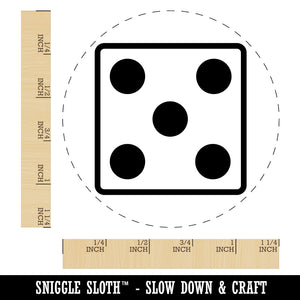 Five 5 Dice Die Rubber Stamp for Stamping Crafting Planners