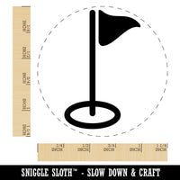 Golf Hole Flag Rubber Stamp for Stamping Crafting Planners