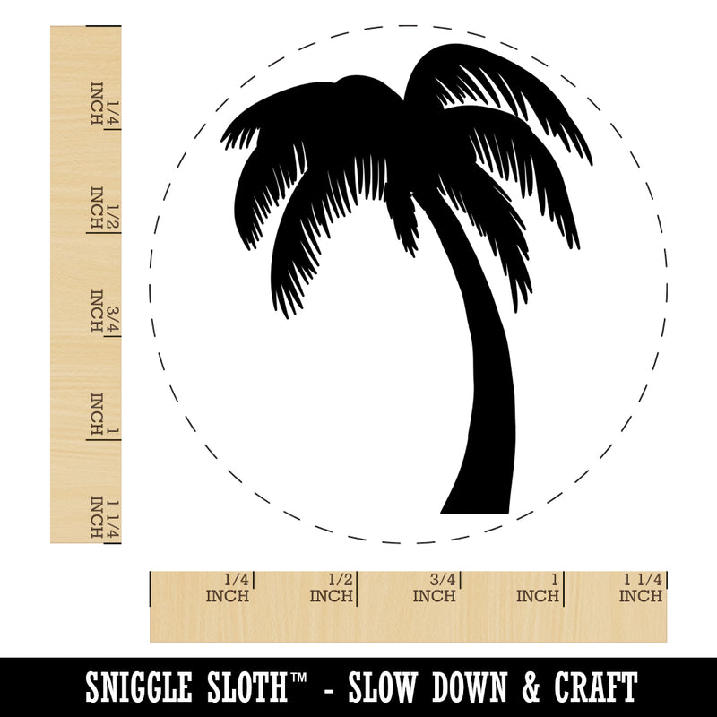 Palm Tree Tropical Solid Rubber Stamp for Stamping Crafting Planners