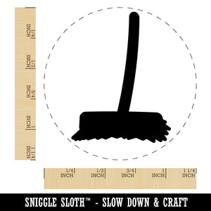 Push Broom Cleaning Rubber Stamp for Stamping Crafting Planners