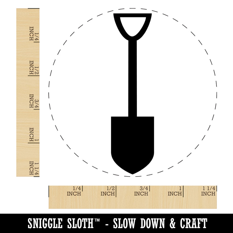 Shovel Silhouette Tools Rubber Stamp for Stamping Crafting Planners