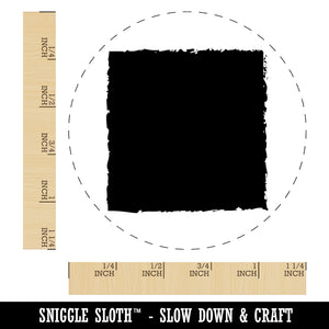 Sketchy Solid Square Rubber Stamp for Stamping Crafting Planners