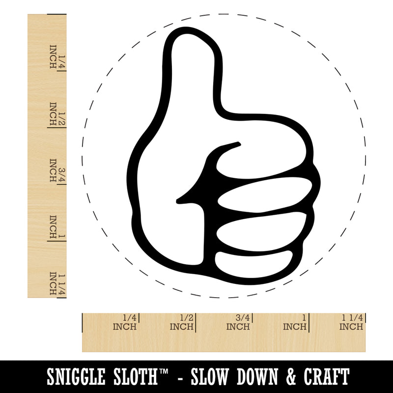 Thumbs Up Down Rubber Stamp for Stamping Crafting Planners
