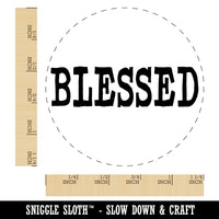 Blessed Text Rubber Stamp for Stamping Crafting Planners