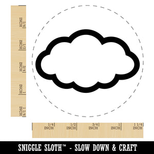 Cloud Outline Rubber Stamp for Stamping Crafting Planners