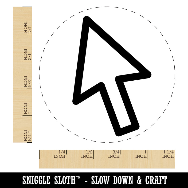 Computer Mouse Arrow Rubber Stamp for Stamping Crafting Planners