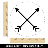 Crossed Arrows Rubber Stamp for Stamping Crafting Planners