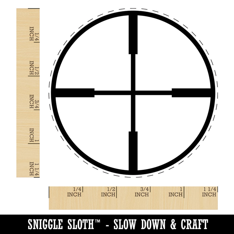 Crosshair Target Rubber Stamp for Stamping Crafting Planners