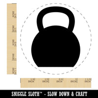 Kettlebell Weight Solid Rubber Stamp for Stamping Crafting Planners