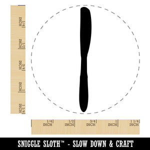 Knife Solid Utensil Eating Sketch Rubber Stamp for Stamping Crafting Planners
