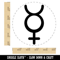 Mercury Unisex Gender Symbol Rubber Stamp for Stamping Crafting Planners