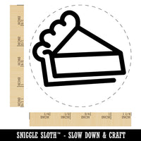 Piece of Pie Rubber Stamp for Stamping Crafting Planners