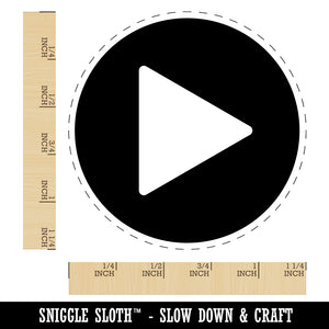 Play Button Icon Rubber Stamp for Stamping Crafting Planners