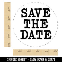 Save the Date Rubber Stamp for Stamping Crafting Planners