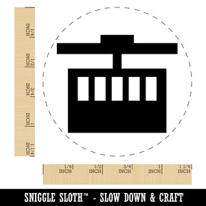 Ski Tram Lift Rubber Stamp for Stamping Crafting Planners