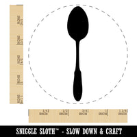 Spoon Solid Utensil Eating Sketch Rubber Stamp for Stamping Crafting Planners