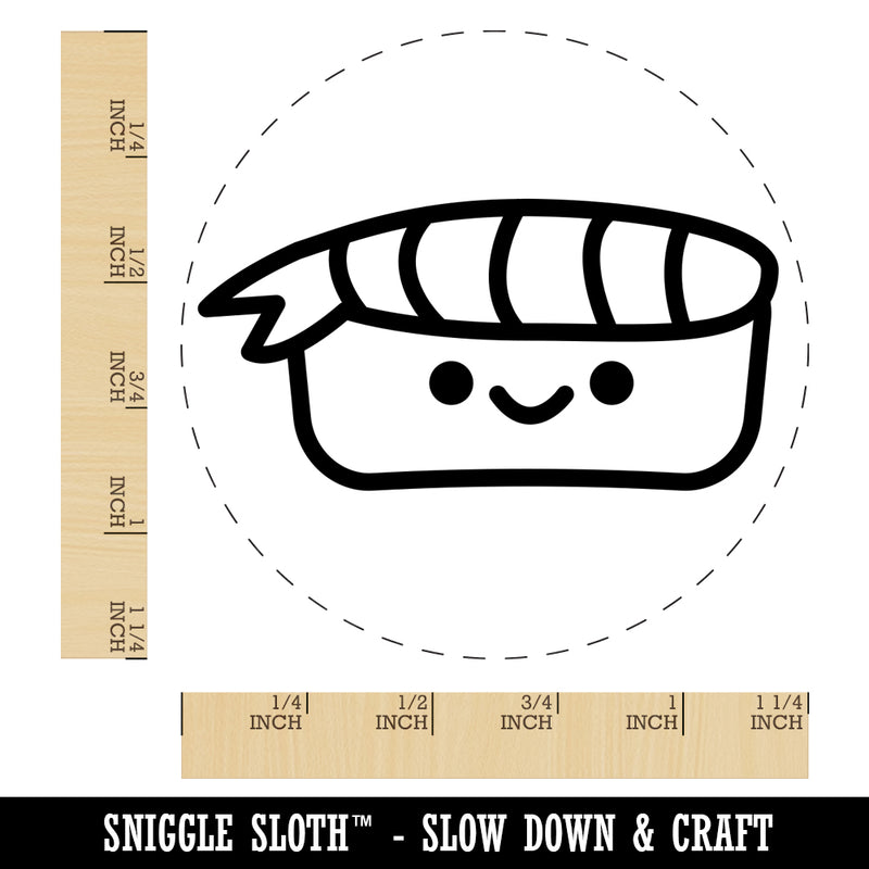 Sweet Sushi Kawaii Doodle Rubber Stamp for Stamping Crafting Planners