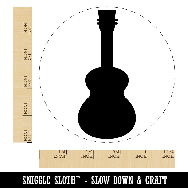 Ukulele Solid Rubber Stamp for Stamping Crafting Planners