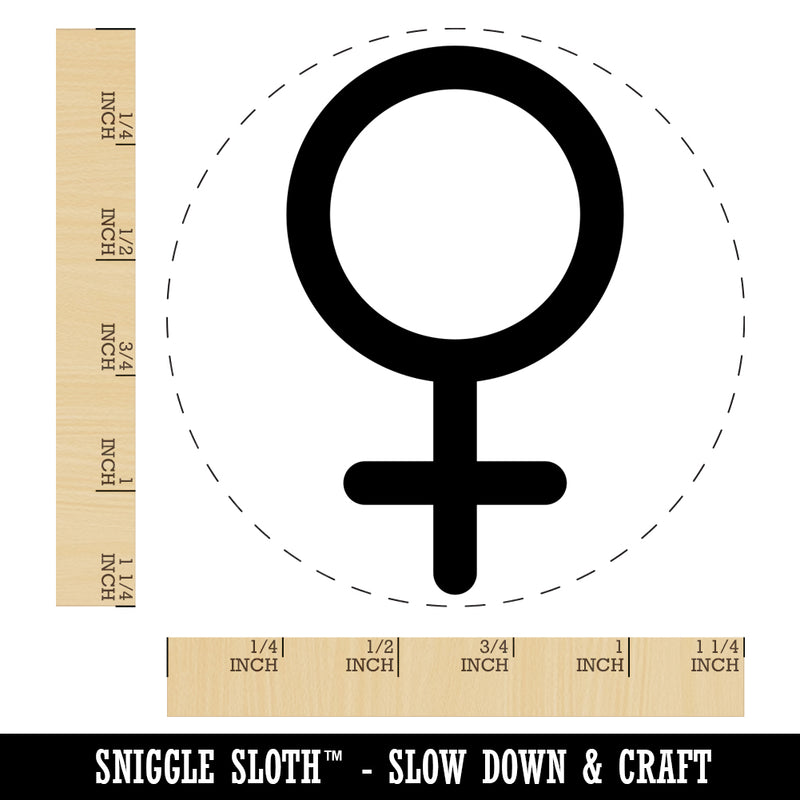 Venus Woman Female Gender Symbol Rubber Stamp for Stamping Crafting Planners