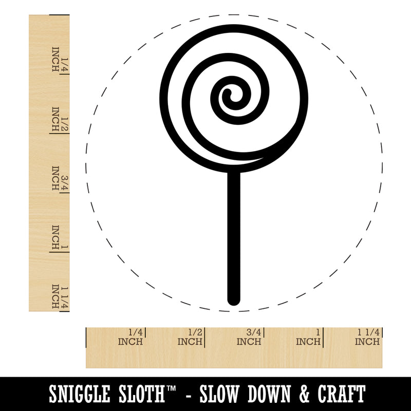 Yummy Lollipop Rubber Stamp for Stamping Crafting Planners