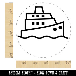 Cruise Ship Yacht Travel Boat Rubber Stamp for Stamping Crafting Planners