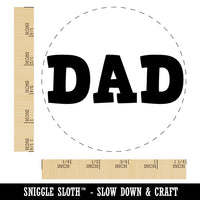 Dad Fun Text Rubber Stamp for Stamping Crafting Planners