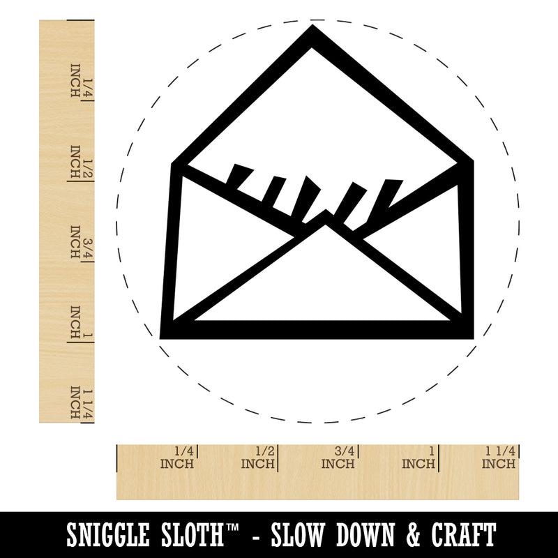 Envelope Letter Mail Doodle Rubber Stamp for Stamping Crafting Planners