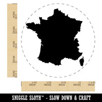 France Country Solid Rubber Stamp for Stamping Crafting Planners