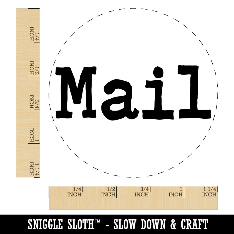 Mail Fun Text Rubber Stamp for Stamping Crafting Planners