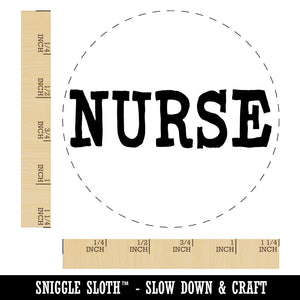 Nurse Fun Text Rubber Stamp for Stamping Crafting Planners