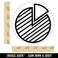 Pie Chart Business Office Icon Rubber Stamp for Stamping Crafting Planners