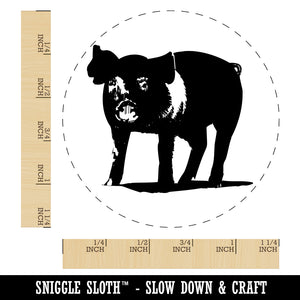 Pig Sketch Rubber Stamp for Stamping Crafting Planners