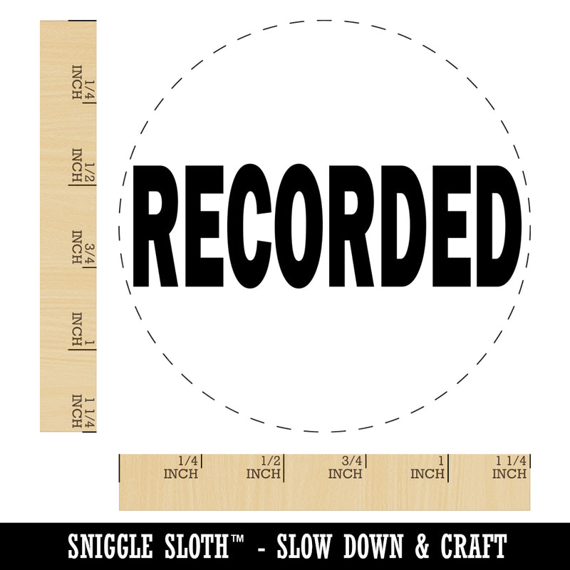 Recorded Text Rubber Stamp for Stamping Crafting Planners