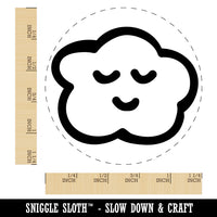 Sleeping Cloud Doodle Rubber Stamp for Stamping Crafting Planners