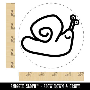 Snail Doodle Rubber Stamp for Stamping Crafting Planners