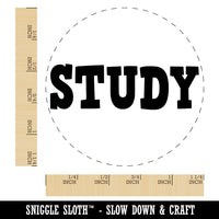 Study Fun Text Rubber Stamp for Stamping Crafting Planners