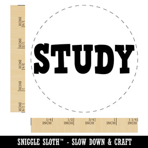 Study Fun Text Rubber Stamp for Stamping Crafting Planners